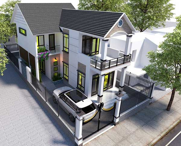 Mẫu thiết kế nhà ống 2 tầng đẹp như biệt thự khiến ai nhìn cũng mê - Hình 2 Mau thiet ke nha ong 2 tang dep nhu biet thu khien ai nhin cung me-Hinh-2