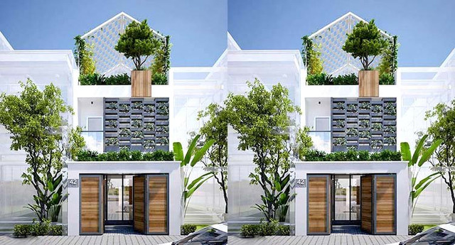 Mẫu thiết kế nhà ống 2 tầng đẹp như biệt thự khiến ai nhìn cũng mê Mau thiet ke nha ong 2 tang dep nhu biet thu khien ai nhin cung me