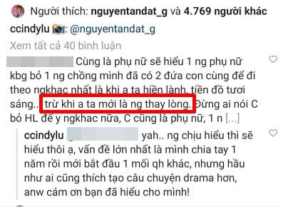 Dân mạng đồn "Cindy Lư ly hôn vì Hoài Lâm sai" ? - Hình 2 Dan mang don
