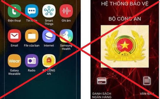 Mất hơn 6 tỷ vì cài đặt ứng dụng giả mạo Bộ Công an Mat hon 6 ty vi cai dat ung dung gia mao Bo Cong an