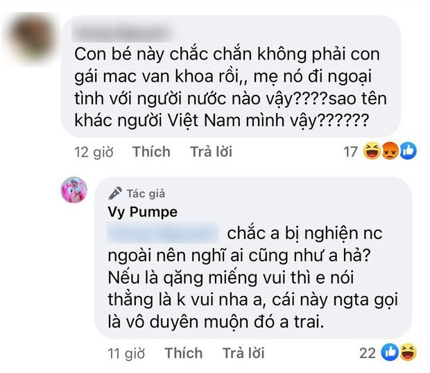 Vợ Mạc Văn Khoa dằn mặt netizen khi nghi ngờ huyết thống con gái Vo Mac Van Khoa dan mat netizen khi nghi ngo huyet thong con gai