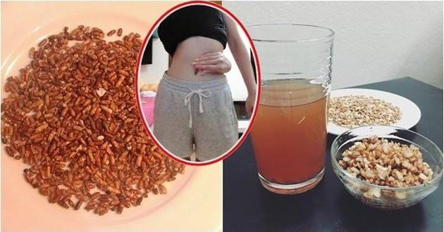 Thời điểm vàng uống nước gạo lứt rang giúp giảm cân Thoi diem vang uong nuoc gao lut rang giup giam can