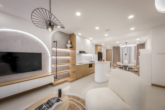 Căn hộ 70m2 đẹp như mơ với những đường cong mềm mại - Hình 3 Can ho 70m2 dep nhu mo voi nhung duong cong mem mai-Hinh-3