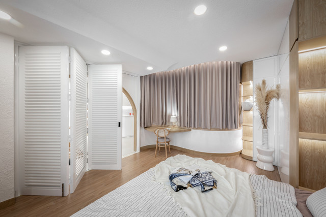 Căn hộ 70m2 đẹp như mơ với những đường cong mềm mại - Hình 9 Can ho 70m2 dep nhu mo voi nhung duong cong mem mai-Hinh-9