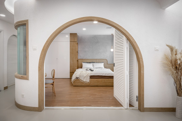 Căn hộ 70m2 đẹp như mơ với những đường cong mềm mại - Hình 14 Can ho 70m2 dep nhu mo voi nhung duong cong mem mai-Hinh-14