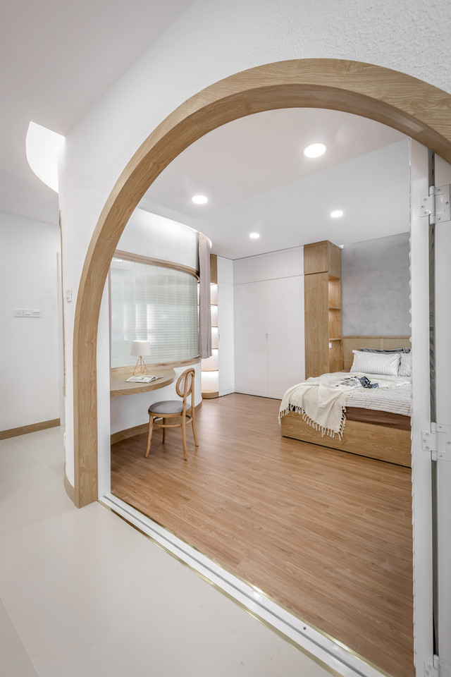 Căn hộ 70m2 đẹp như mơ với những đường cong mềm mại - Hình 15 Can ho 70m2 dep nhu mo voi nhung duong cong mem mai-Hinh-15