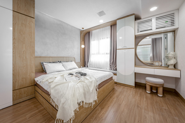 Căn hộ 70m2 đẹp như mơ với những đường cong mềm mại - Hình 11 Can ho 70m2 dep nhu mo voi nhung duong cong mem mai-Hinh-11