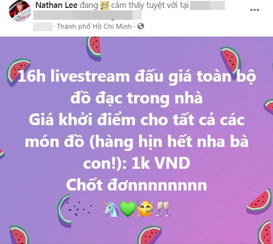 Nathan Lee tuyên bố sẽ bán đấu giá toàn bộ đồ đạc trong nhà Nathan Lee tuyen bo se ban dau gia toan bo do dac trong nha