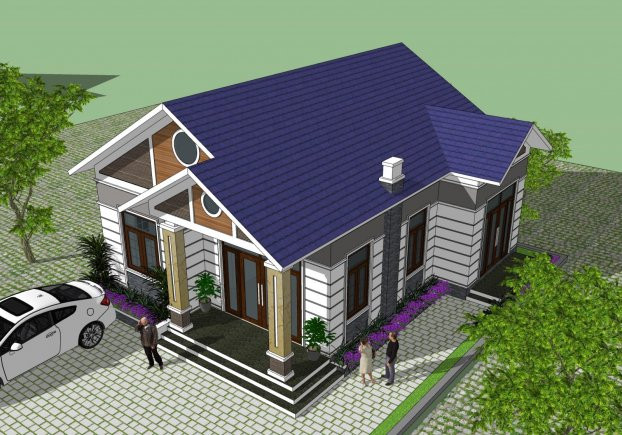 9 mẫu nhà cấp 4 mái thái có sân vườn đẹp, giá dưới 500 triệu đồng - Hình 7 9 mau nha cap 4 mai thai co san vuon dep, gia duoi 500 trieu dong-Hinh-7