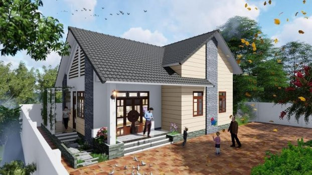 9 mẫu nhà cấp 4 mái thái có sân vườn đẹp, giá dưới 500 triệu đồng - Hình 4 9 mau nha cap 4 mai thai co san vuon dep, gia duoi 500 trieu dong-Hinh-4