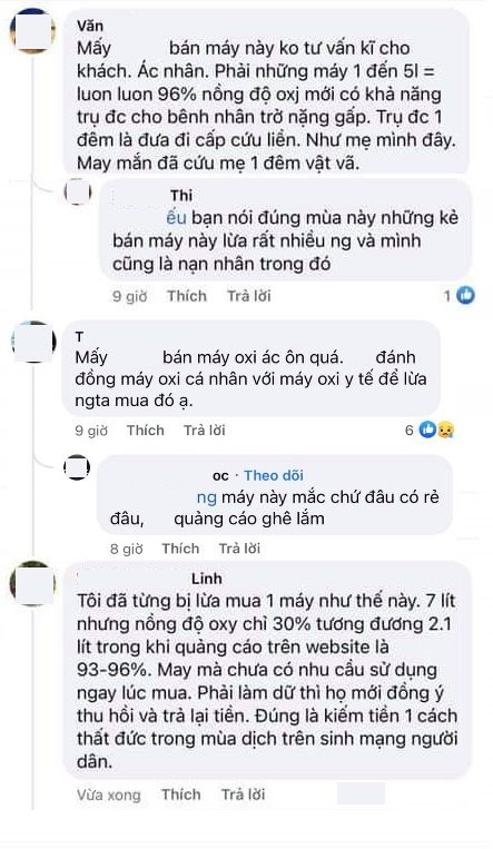 Bán máy thở oxy tại nhà: Sống chết mặc bay, tiền thầy bỏ túi Ban may tho oxy tai nha: Song chet mac bay, tien thay bo tui