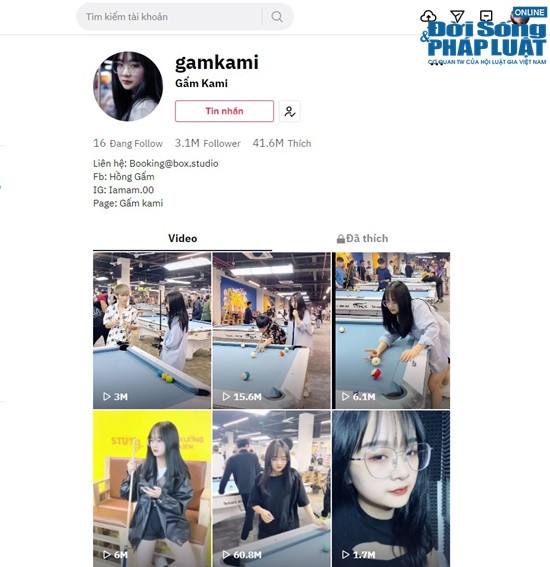 "Nữ hoàng bida" Gấm Kami gây bão TikTok ảnh 2 "Nữ hoàng bida" Gấm Kami gây bão TikTok ảnh 2