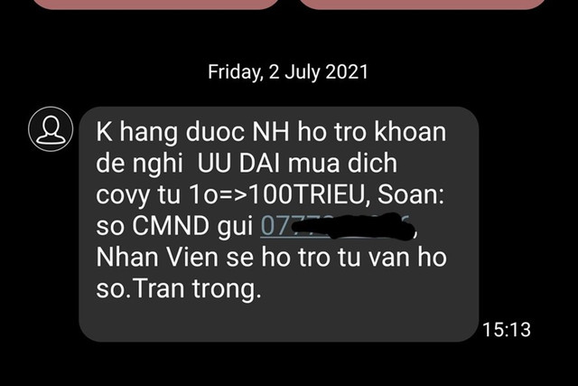 Đủ kiểu lừa vay tiêu dùng hỗ trợ khó khăn do dịch Covid-19 Du kieu lua vay tieu dung ho tro kho khan do dich Covid-19