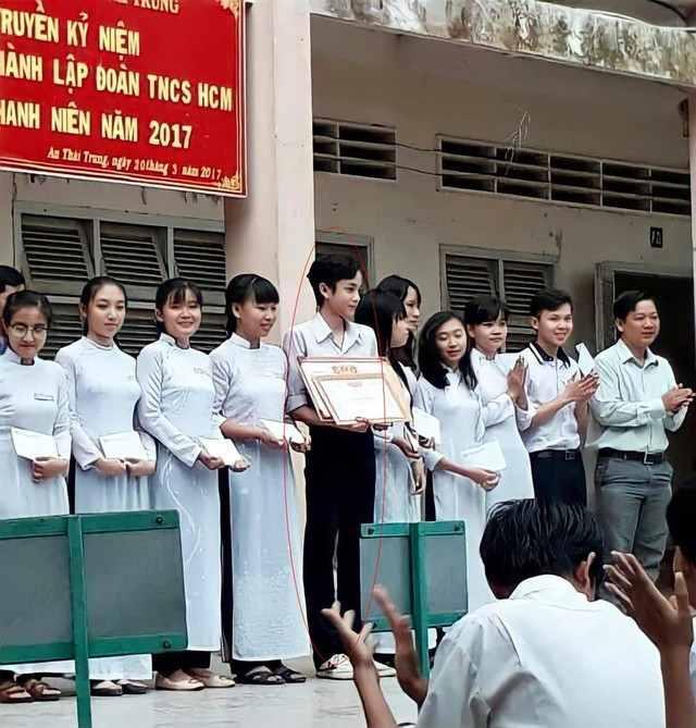 Lộ loạt ảnh thời thanh niên trai tráng của Á hậu Lương Mỹ Kỳ Lo loat anh thoi thanh nien trai trang cua A hau Luong My Ky