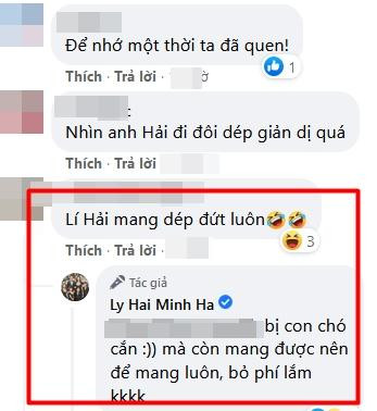 Lý Hải đăng ảnh gia đình, đôi dép "chó gặm" chiếm spotlight - Hình 3 Ly Hai dang anh gia dinh, doi dep