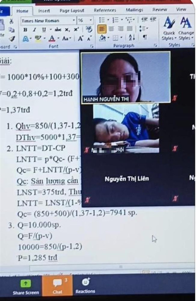 Đang học online trò nằm dài ra ngủ, cô giáo có màn xử lý siêu lầy Dang hoc online tro nam dai ra ngu, co giao co man xu ly sieu lay