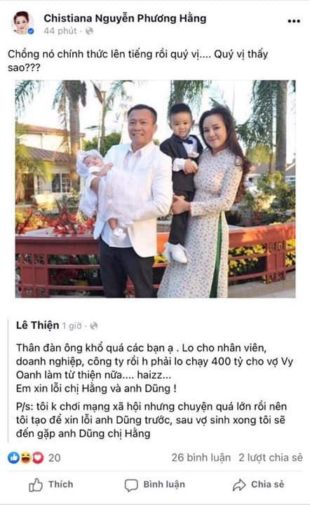 Chồng Vy Oanh bị tung bằng chứng chơi Facebook thành thần - Hình 2 Chong Vy Oanh bi tung bang chung choi Facebook thanh than-Hinh-2