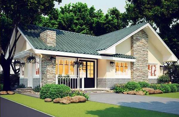 3 mẫu nhà cấp 4 thịnh hành nhất 2021: Xây thô chỉ mất 300 triệu - Hình 12 3 mau nha cap 4 thinh hanh nhat 2021: Xay tho chi mat 300 trieu-Hinh-12
