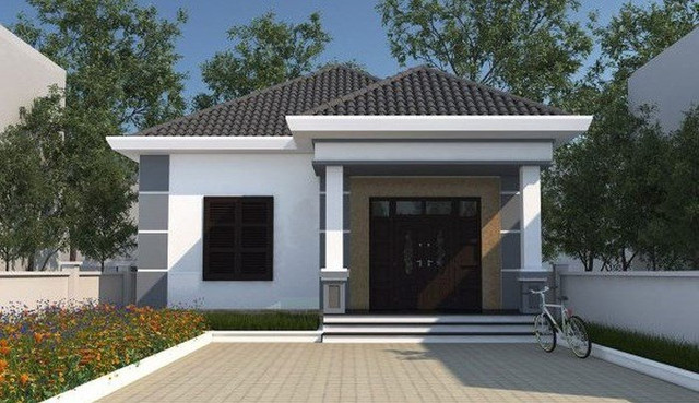 3 mẫu nhà cấp 4 thịnh hành nhất 2021: Xây thô chỉ mất 300 triệu - Hình 15 3 mau nha cap 4 thinh hanh nhat 2021: Xay tho chi mat 300 trieu-Hinh-15