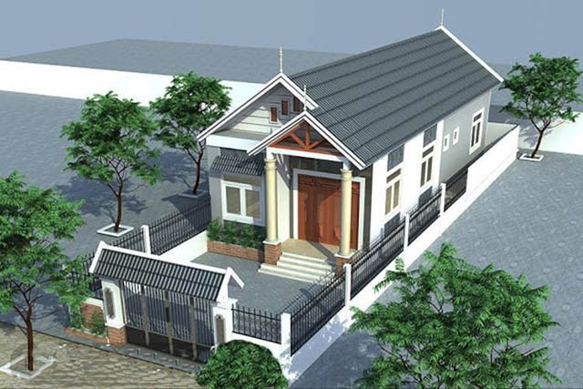 3 mẫu nhà cấp 4 thịnh hành nhất 2021: Xây thô chỉ mất 300 triệu - Hình 6 3 mau nha cap 4 thinh hanh nhat 2021: Xay tho chi mat 300 trieu-Hinh-6