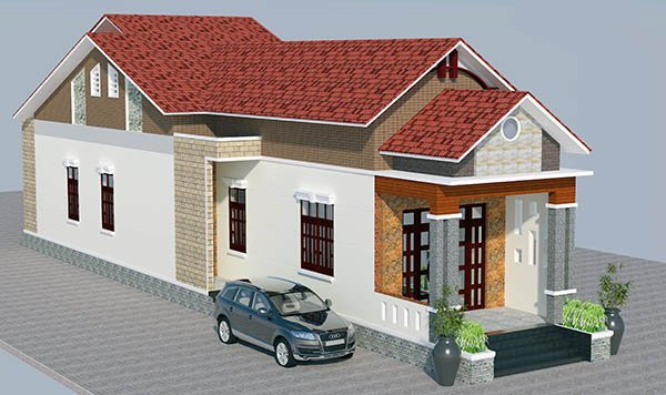 3 mẫu nhà cấp 4 thịnh hành nhất 2021: Xây thô chỉ mất 300 triệu - Hình 7 3 mau nha cap 4 thinh hanh nhat 2021: Xay tho chi mat 300 trieu-Hinh-7