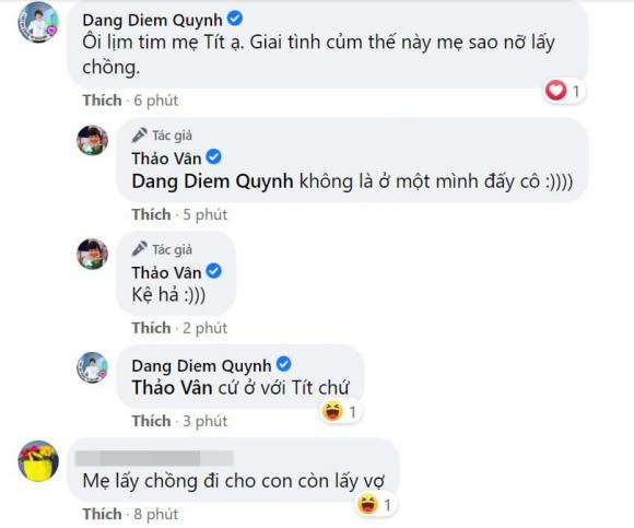 Con trai MC Thảo Vân khuyên mẹ nên nghĩ đến việc lấy chồng - Hình 4 Con trai MC Thao Van khuyen me nen nghi den viec lay chong-Hinh-4