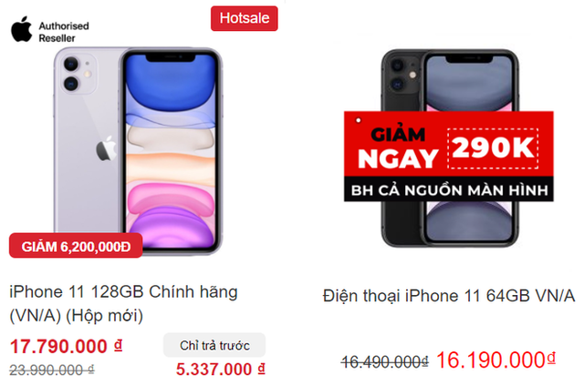Giá iPhone 11 giảm xuống dưới 12 triệu đồng - Hình 2 Gia iPhone 11 giam xuong duoi 12 trieu dong-Hinh-2