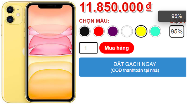 Giá iPhone 11 giảm xuống dưới 12 triệu đồng Gia iPhone 11 giam xuong duoi 12 trieu dong