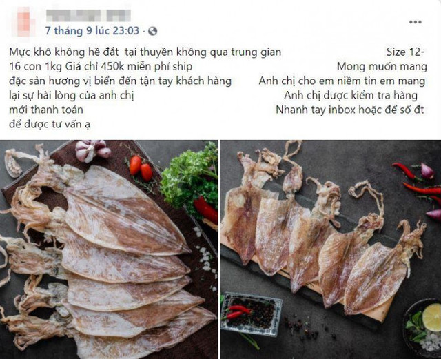 Mực khô giá rẻ, chỉ 200.000 đồng/kg loại mực to bằng cả bàn tay - Hình 2 Muc kho gia re, chi 200.000 dong/kg loai muc to bang ca ban tay-Hinh-2