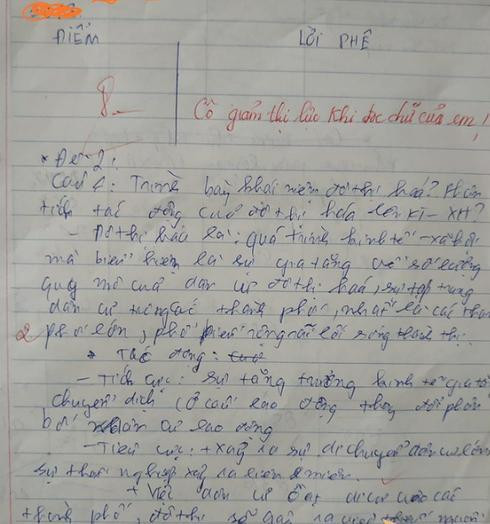 Cô giáo chấm thi bất lực khi gặp trò chữ xấu như gà bới - Hình 4 Co giao cham thi bat luc khi gap tro chu xau nhu ga boi-Hinh-4
