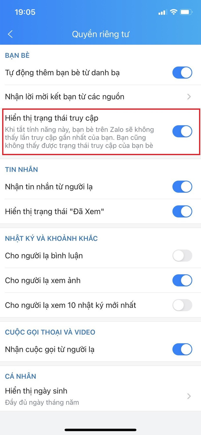 Mẹo tắt trạng thái vừa mới truy cập trên Zalo cực đơn giản - Hình 2 Meo tat trang thai vua moi truy cap tren Zalo cuc don gian-Hinh-2