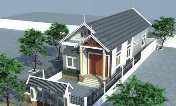 4 mẫu nhà cấp 4 mái thái đẹp, giá thành rẻ, xem xong muốn xây liền - Hình 14 4 mau nha cap 4 mai thai dep, gia thanh re, xem xong muon xay lien-Hinh-14