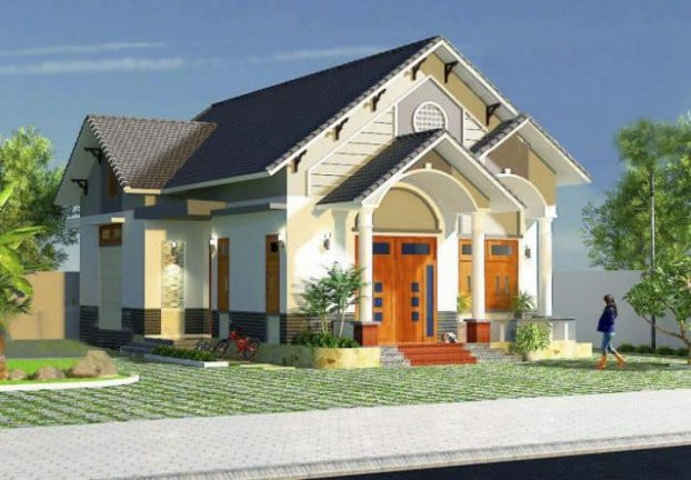 4 mẫu nhà cấp 4 mái thái đẹp, giá thành rẻ, xem xong muốn xây liền - Hình 9 4 mau nha cap 4 mai thai dep, gia thanh re, xem xong muon xay lien-Hinh-9
