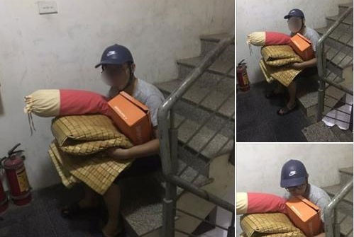Xôn xao ảnh anh chồng mắc màn ngủ ngoài đường vì cãi lời vợ - Hình 2 Xon xao anh anh chong mac man ngu ngoai duong vi cai loi vo-Hinh-2