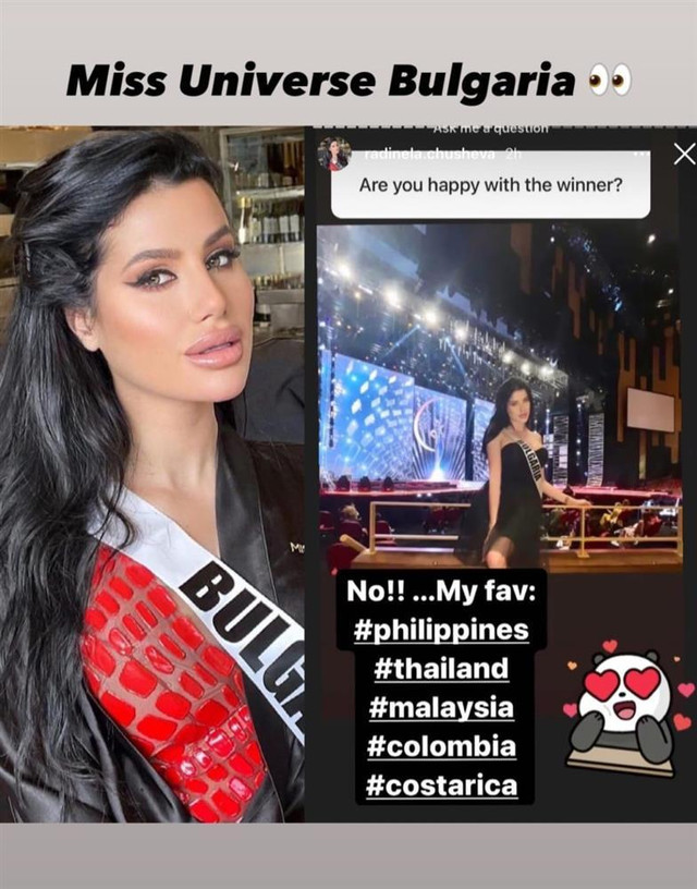 Miss Universe 2020 hạ màn, dân mạng chỉ ra thí sinh "lật mặt như bánh tráng" - Hình 2 Miss Universe 2020 ha man, dan mang chi ra thi sinh