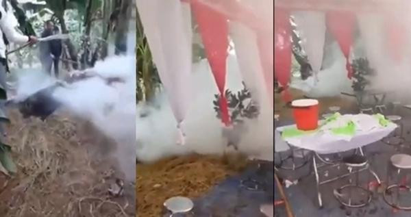 Bị cắm sừng, chàng trai mang cả xấp tiền rải khắp đám cưới người yêu cũ - Hình 4 Bi cam sung, chang trai mang ca xap tien rai khap dam cuoi nguoi yeu cu-Hinh-4