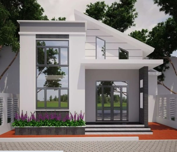 5 mẫu nhà cấp 4 mái lệch đầy đủ tiện nghi lại thoáng mát - Hình 5 5 mau nha cap 4 mai lech day du tien nghi lai thoang mat-Hinh-5