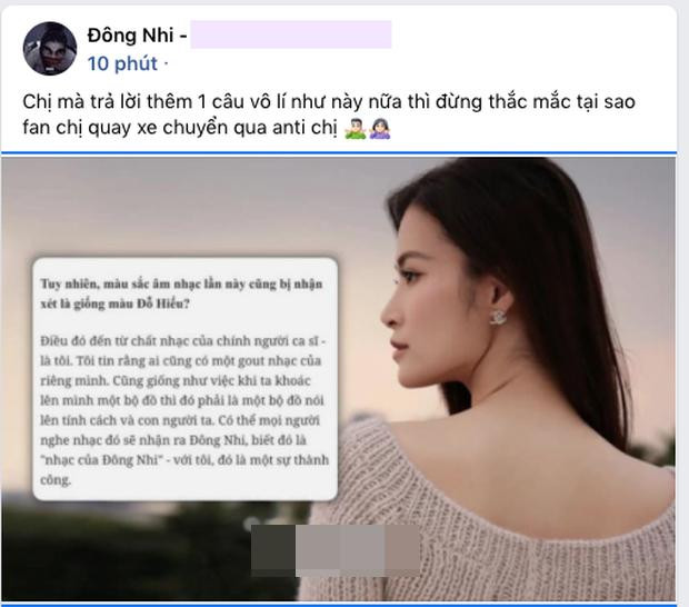 Đông Nhi bị fan cứng đe dọa 'quay xe' thành anti? - Hình 3 Dong Nhi bi fan cung de doa 'quay xe' thanh anti?-Hinh-3