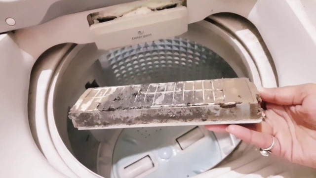 4 bước đơn giản vệ sinh hết cặn bẩn trong máy giặt 4 buoc don gian ve sinh het can ban trong may giat