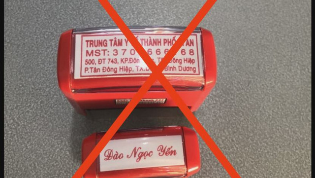 Công an Bình Dương bắt giữ 3 đối tượng làm giả giấy test COVID-19 - Hình 2 Cong an Binh Duong bat giu 3 doi tuong lam gia giay test COVID-19-Hinh-2
