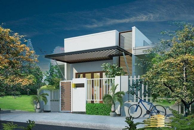 5 mẫu nhà cấp 4 mái bằng 3 phòng ngủ như thiên đường - Hình 2 5 mau nha cap 4 mai bang 3 phong ngu nhu thien duong-Hinh-2