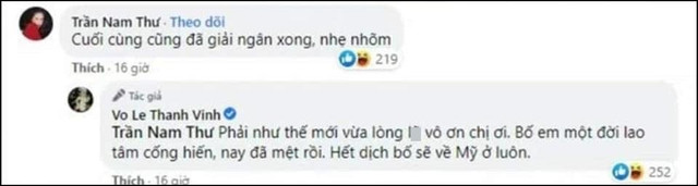 Nam Thư đối chất đoạn bình luận nhạy cảm với con trai Hoài Linh Nam Thu doi chat doan binh luan nhay cam voi con trai Hoai Linh