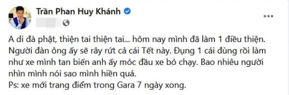 Huy Khánh bị va chạm giao thông, hành xử gây bất ngờ - Hình 2 Huy Khanh bi va cham giao thong, hanh xu gay bat ngo-Hinh-2