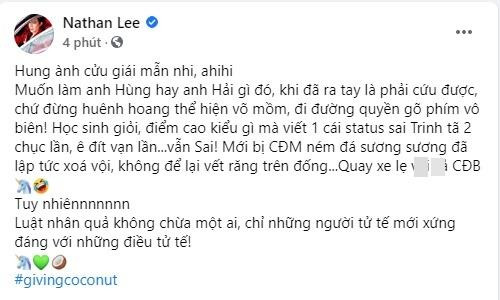 Nathan Lee khịa Cao Thái Sơn 'anh hùng rơm' khi giải cứu Ngọc Trinh - Hình 2 Nathan Lee khia Cao Thai Son 'anh hung rom' khi giai cuu Ngoc Trinh-Hinh-2