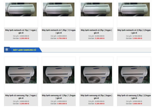 Lưu ý khi mua máy lạnh cũ giá từ 3 triệu ở Việt Nam Luu y khi mua may lanh cu gia tu 3 trieu o Viet Nam