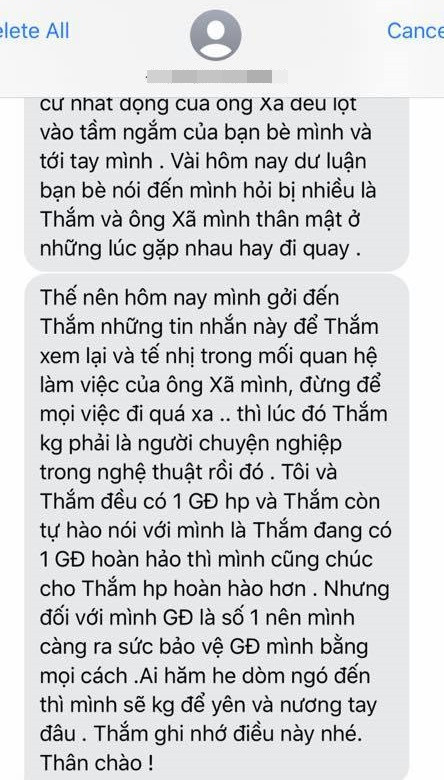 Bị vợ Hoàng Anh hăm dọa, người bị nghi tiểu tam bức xúc - Hình 4 Bi vo Hoang Anh ham doa, nguoi bi nghi tieu tam buc xuc-Hinh-4
