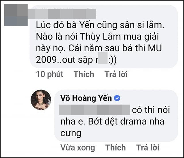 Võ Hoàng Yến phản ứng khi bị dân mạng chụp mũ hãm hại Thùy Lâm - Hình 2 Vo Hoang Yen phan ung khi bi dan mang chup mu ham hai Thuy Lam-Hinh-2