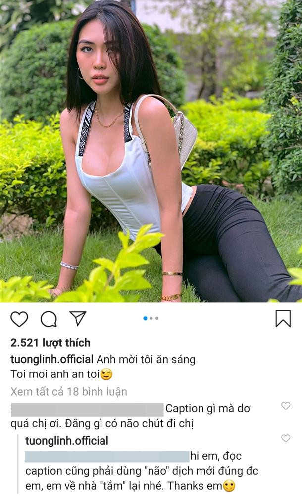 Tường Linh bị chê 'dơ' vì đăng status mời đàn ông đi ăn Tuong Linh bi che 'do' vi dang status moi dan ong di an