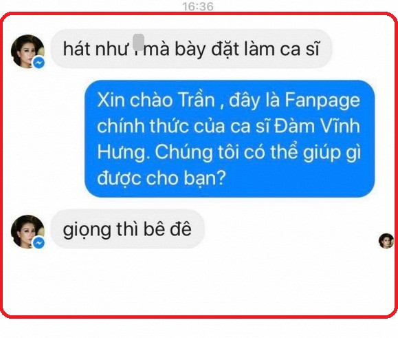 Sự thật Trang Trần nhắn tin chê giọng hát của Đàm Vĩnh Hưng - Hình 2 Su that Trang Tran nhan tin che giong hat cua Dam Vinh Hung-Hinh-2