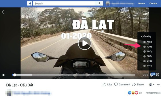 Cách xem video chất lượng cao trên Facebook - Hình 5 Cach xem video chat luong cao tren Facebook-Hinh-5